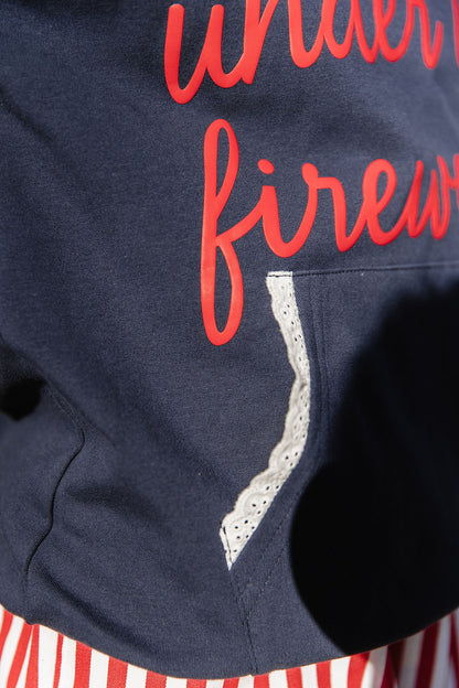 Ampersand Under The Fireworks University Hoodie