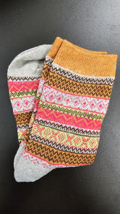 Bohemian Style Wool-Blend Socks