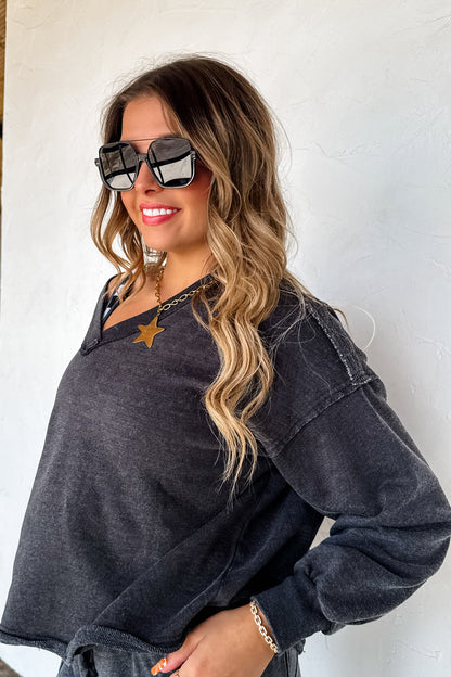 Pre-Order Faded VNeck Pullover