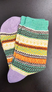 Bohemian Style Wool-Blend Socks