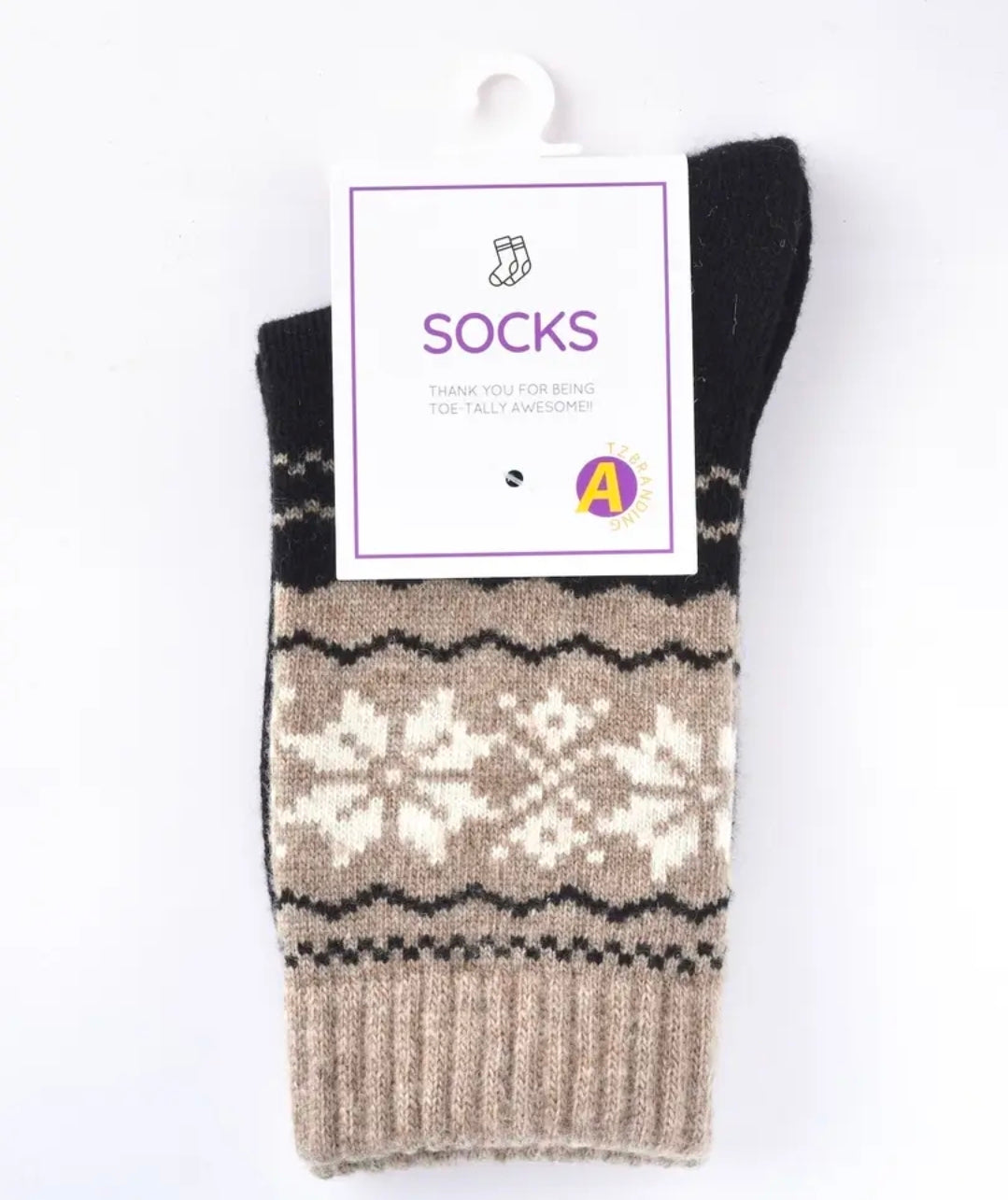 Thick & Cozy Snowflake Socks