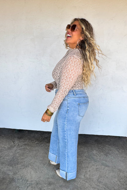 Blakeley Leni Wide Cuffed Denim