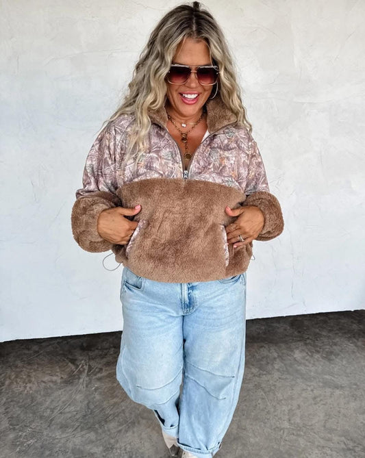 Camo Sherpa Jacket