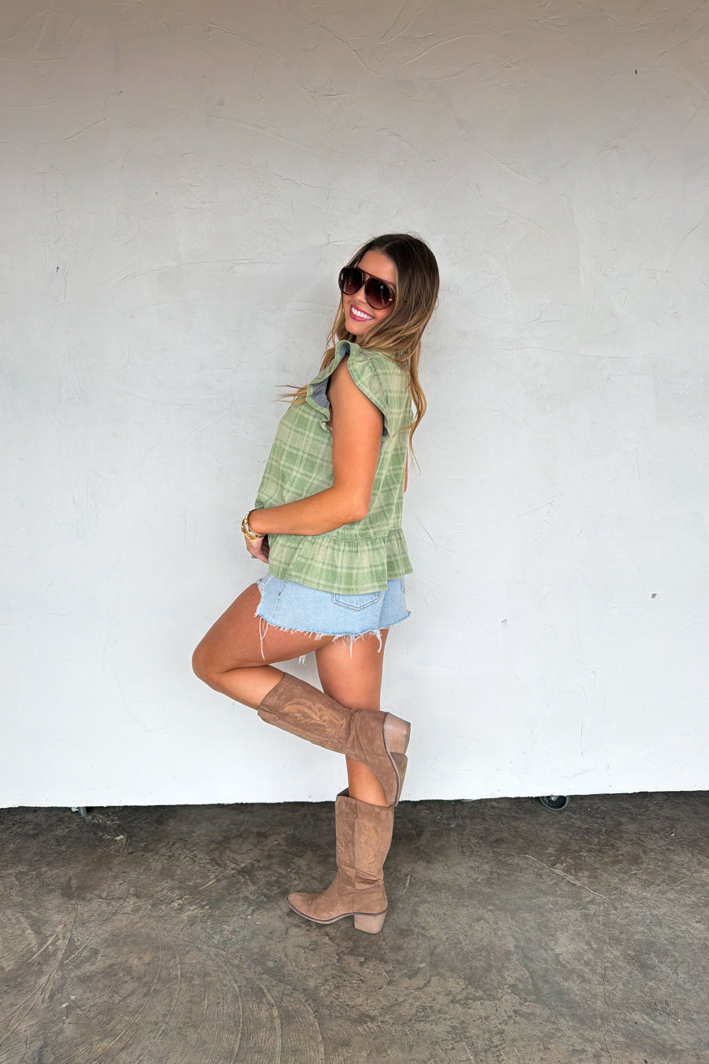 Molly Tie Front Vest/ Top