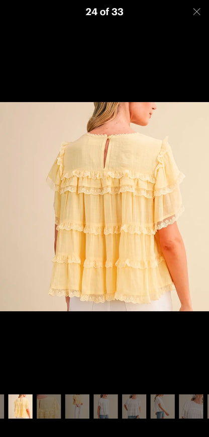 Sunshine Tiered Top