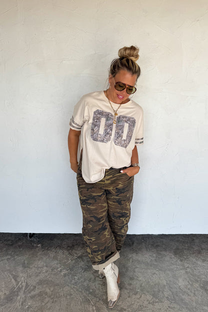 Blakeley Bex Camo Barrel Jeans