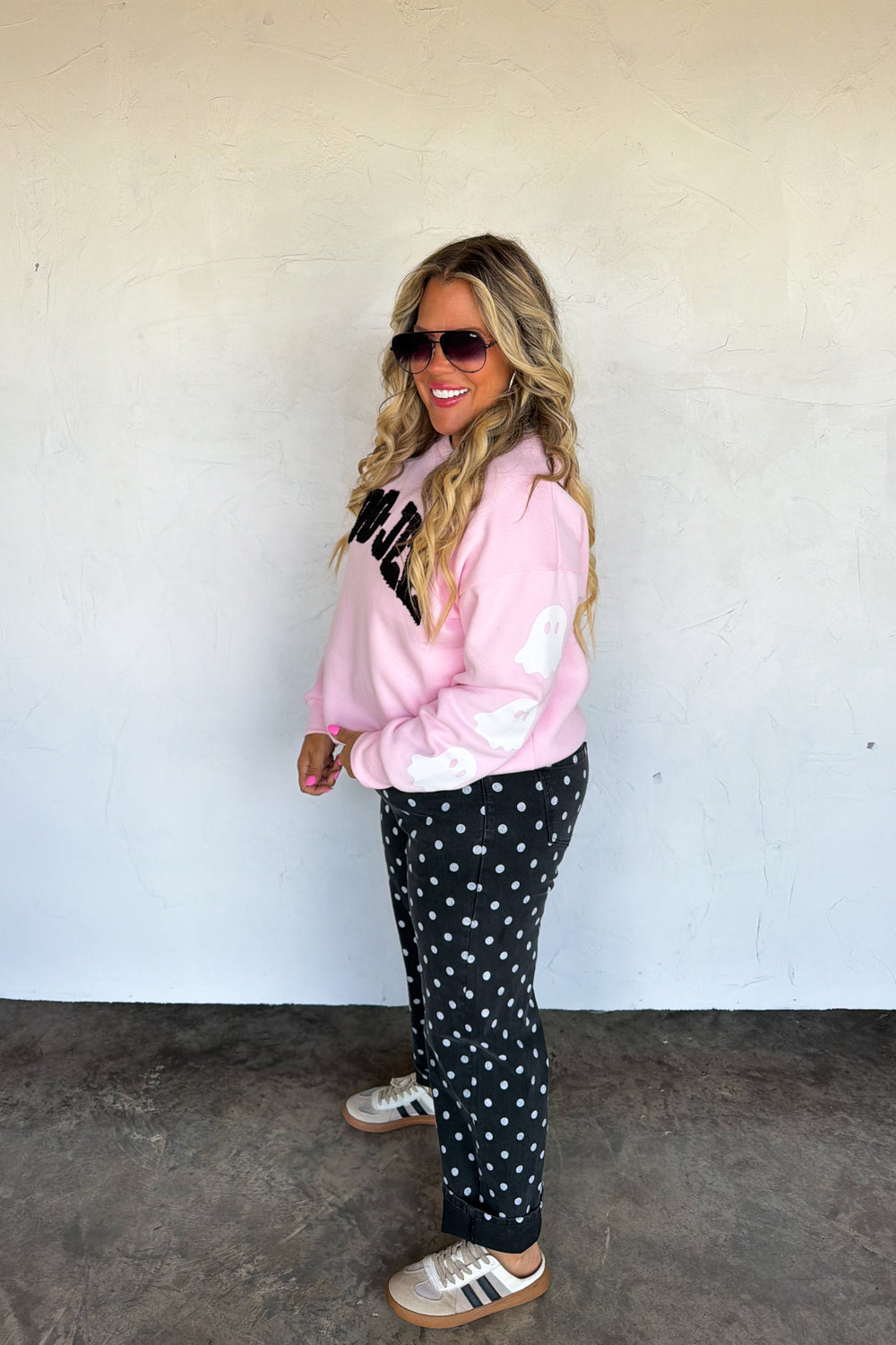 PREORDER-BLACK BETTY POKA DOT JEANS