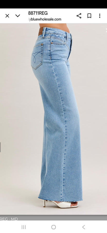 Judy Blue Ophelia Retro Wide Leg Denim