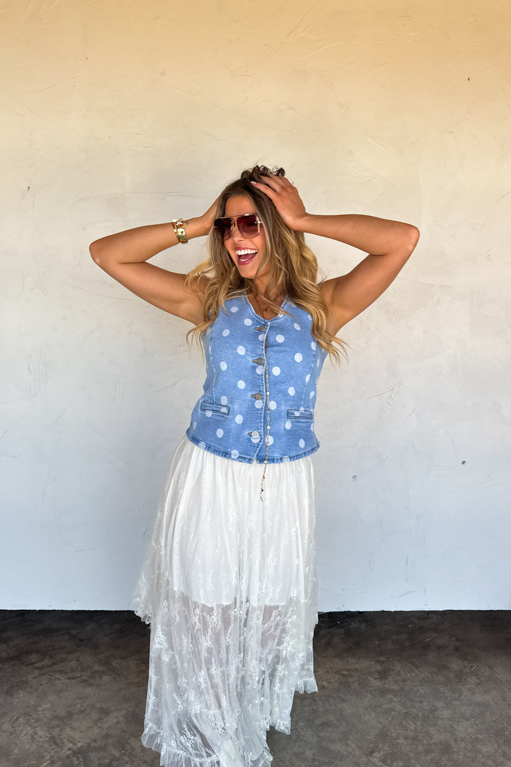 Sprinkle Me Denim Vest