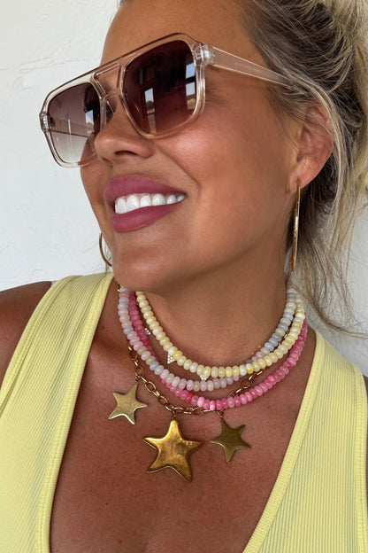 Summer Natural Stone Necklace
