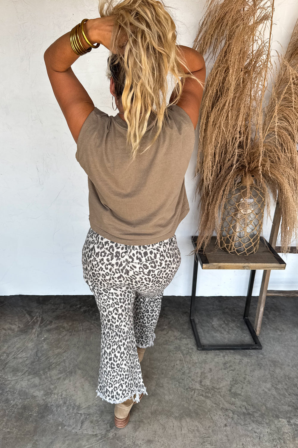 Urban Non-Distressed Jeans- Cheetah