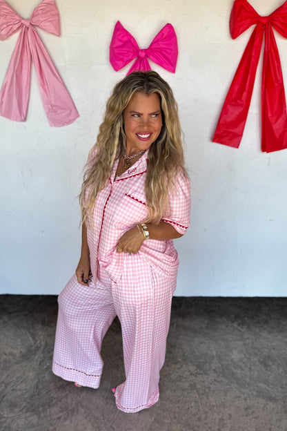 Gingham Love  Luxe Jammie Set