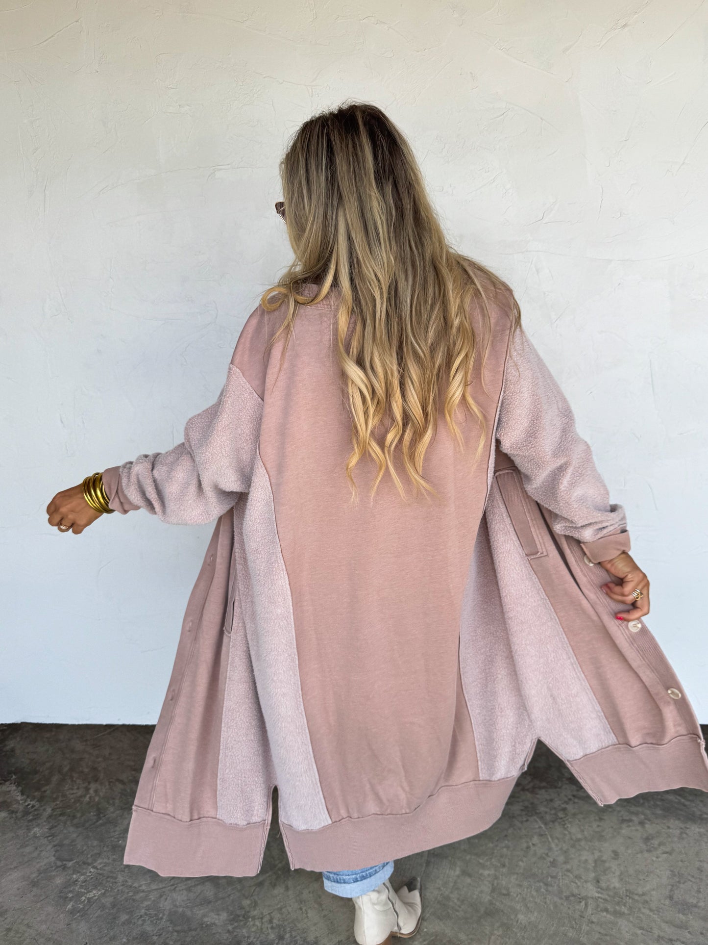 Fall Desi Sweatshirt Cardigan
