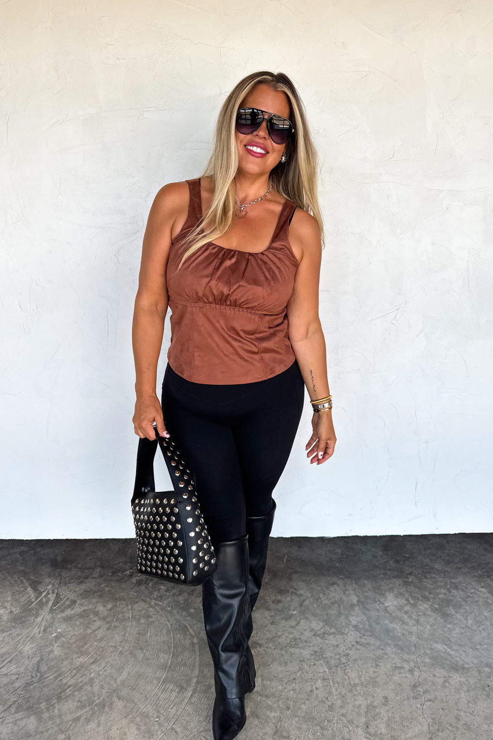 Desert Belle Suede Tank