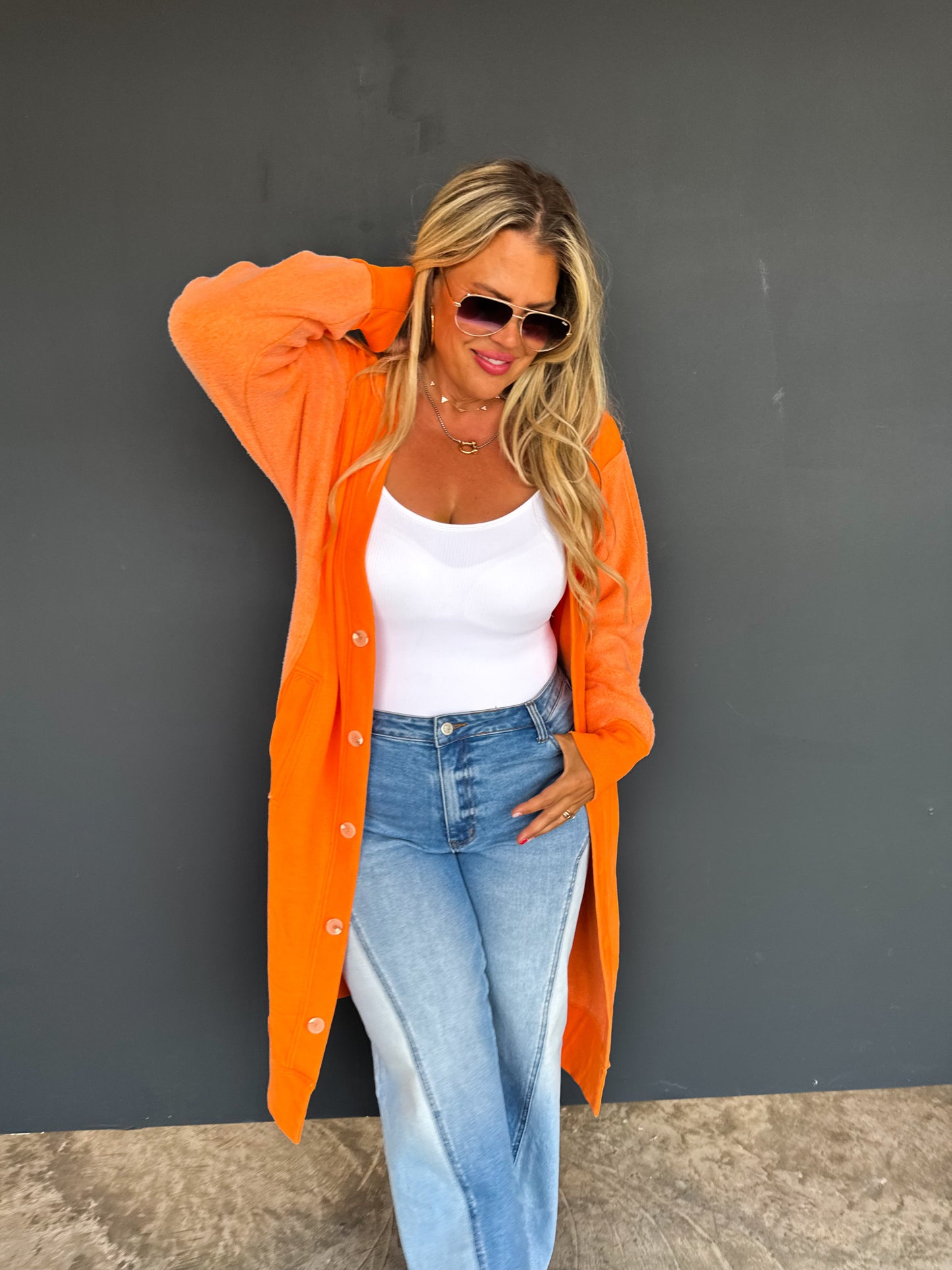 Fall Desi Sweatshirt Cardigan