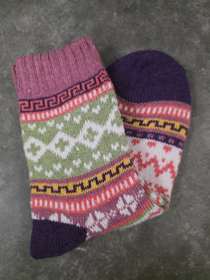 Bohemian Wool-Blend Socks