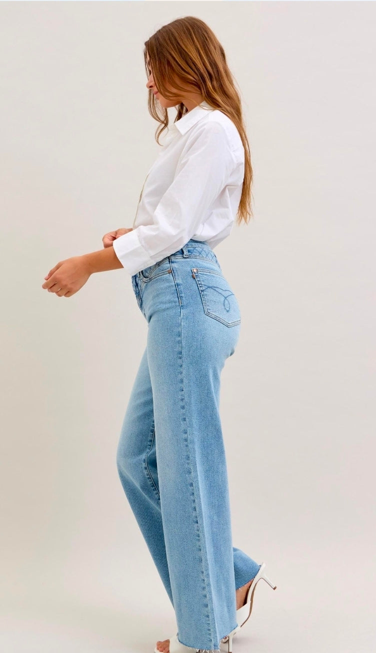 Judy Blue Ophelia Retro Wide Leg Denim
