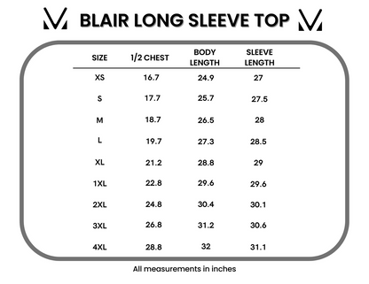 Blair Long Sleeve Top- Harvest Charm