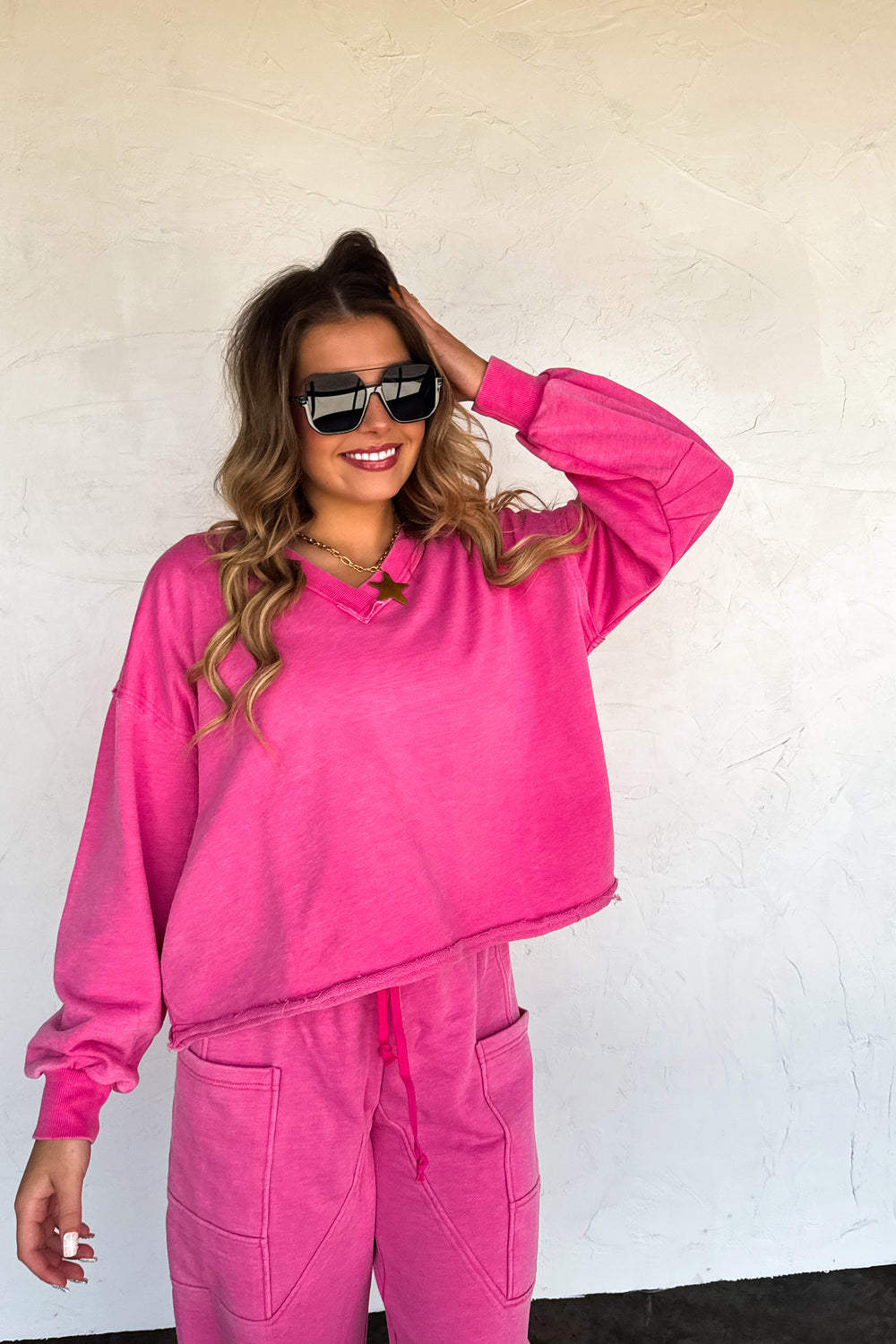 Pre-Order Faded VNeck Pullover