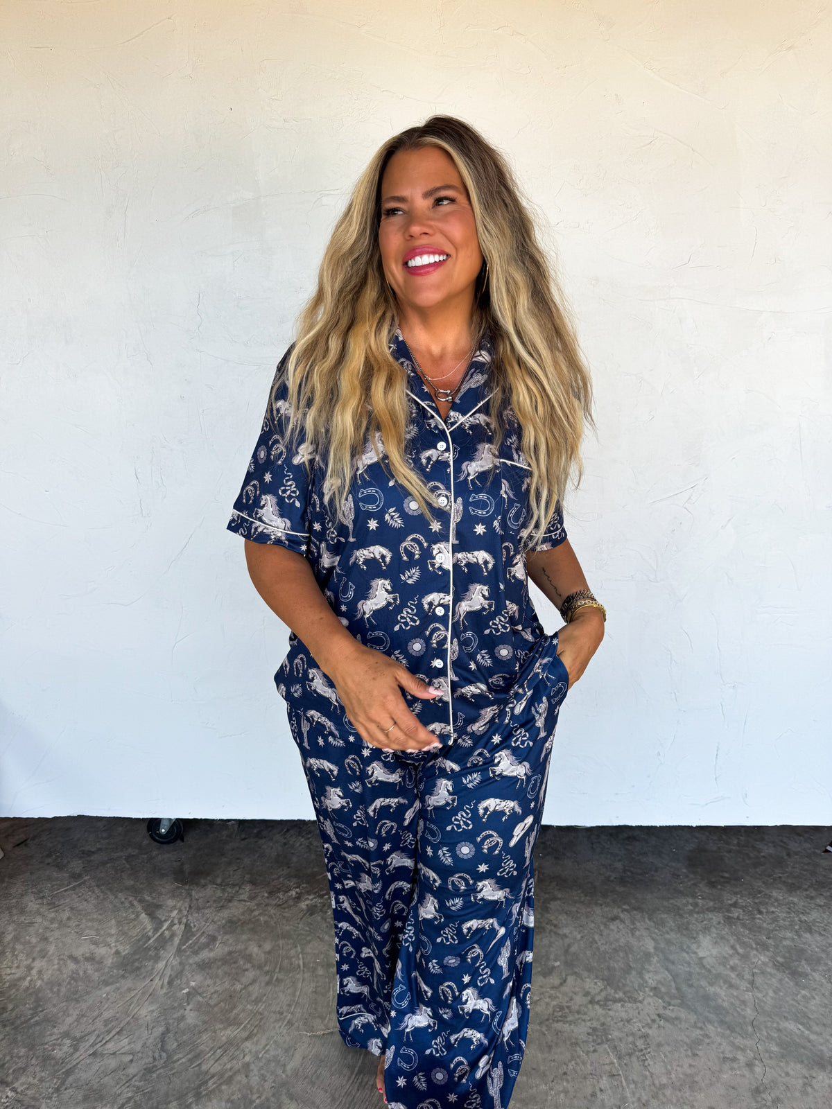 Rodeo Sky Luxe Jammie Set