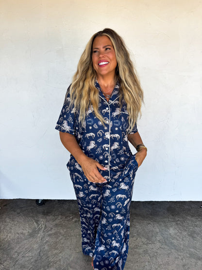 Rodeo Sky Luxe Jammie Set