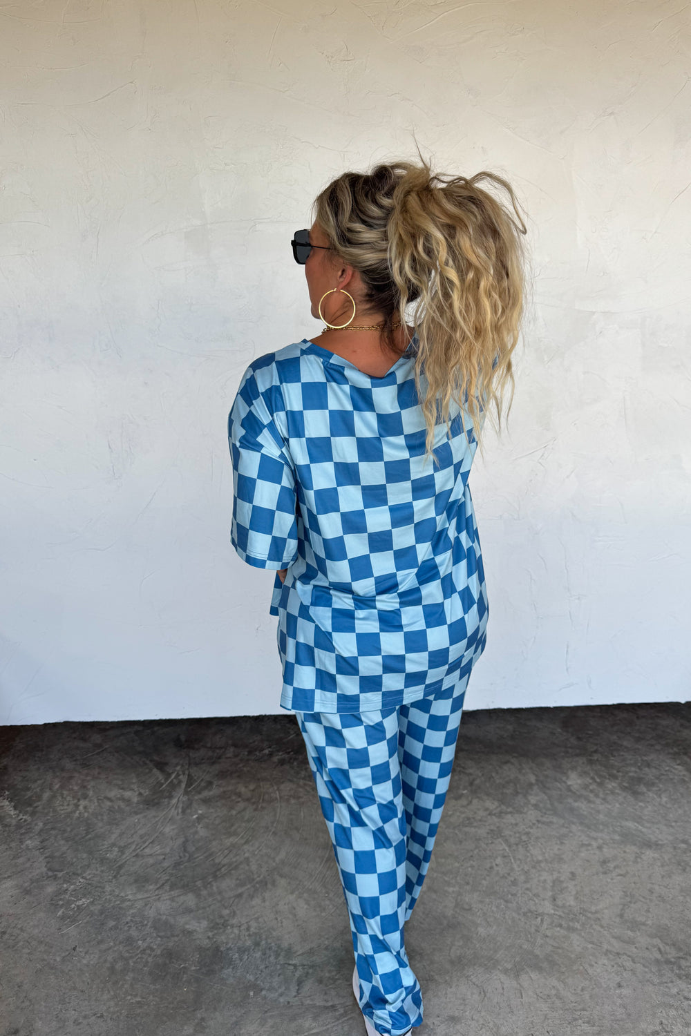Checker Pop Top