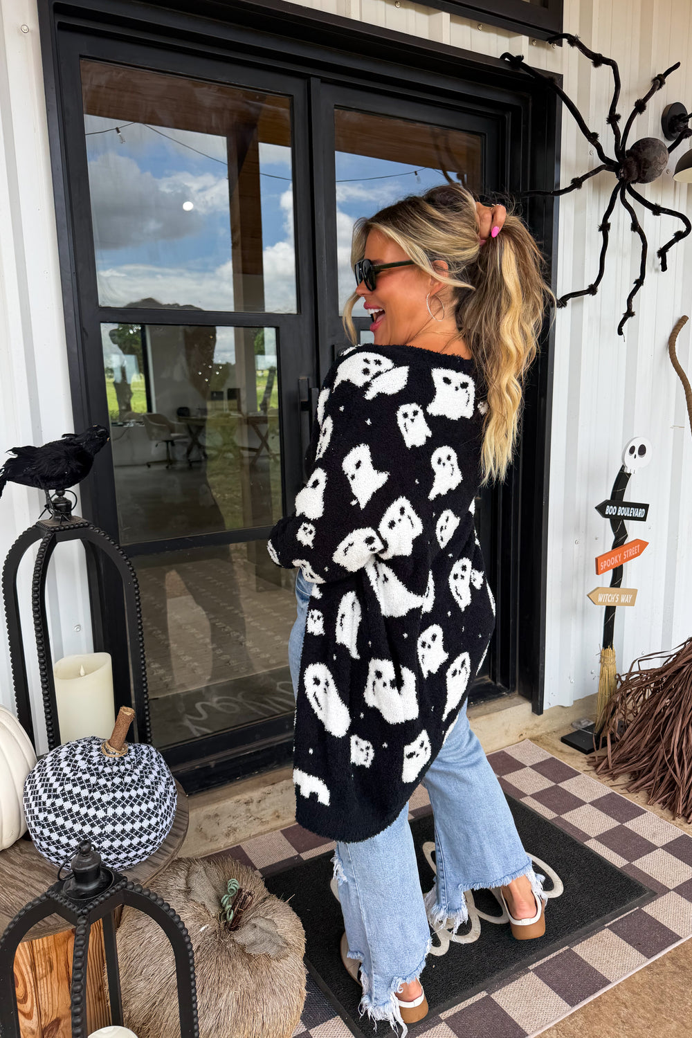 PREORDER- BOO CREW REVERSIBLE CLOUD CARDIGAN