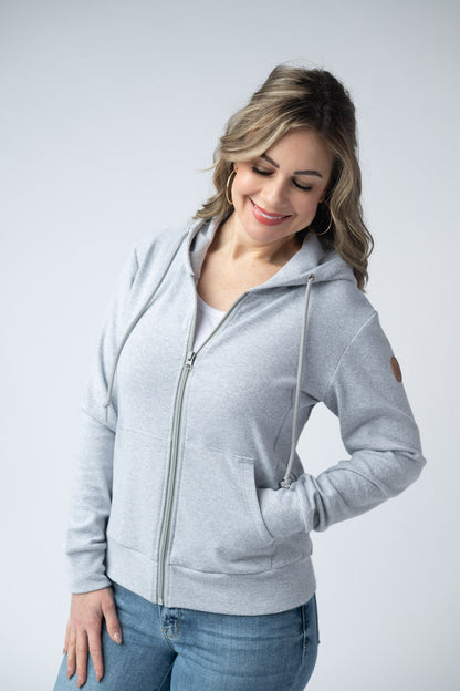 MM Full Zip- Grey