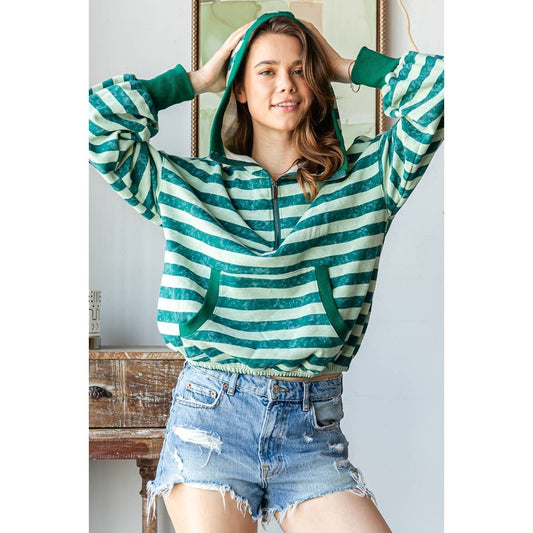 Tabitha Half Zip- Teal