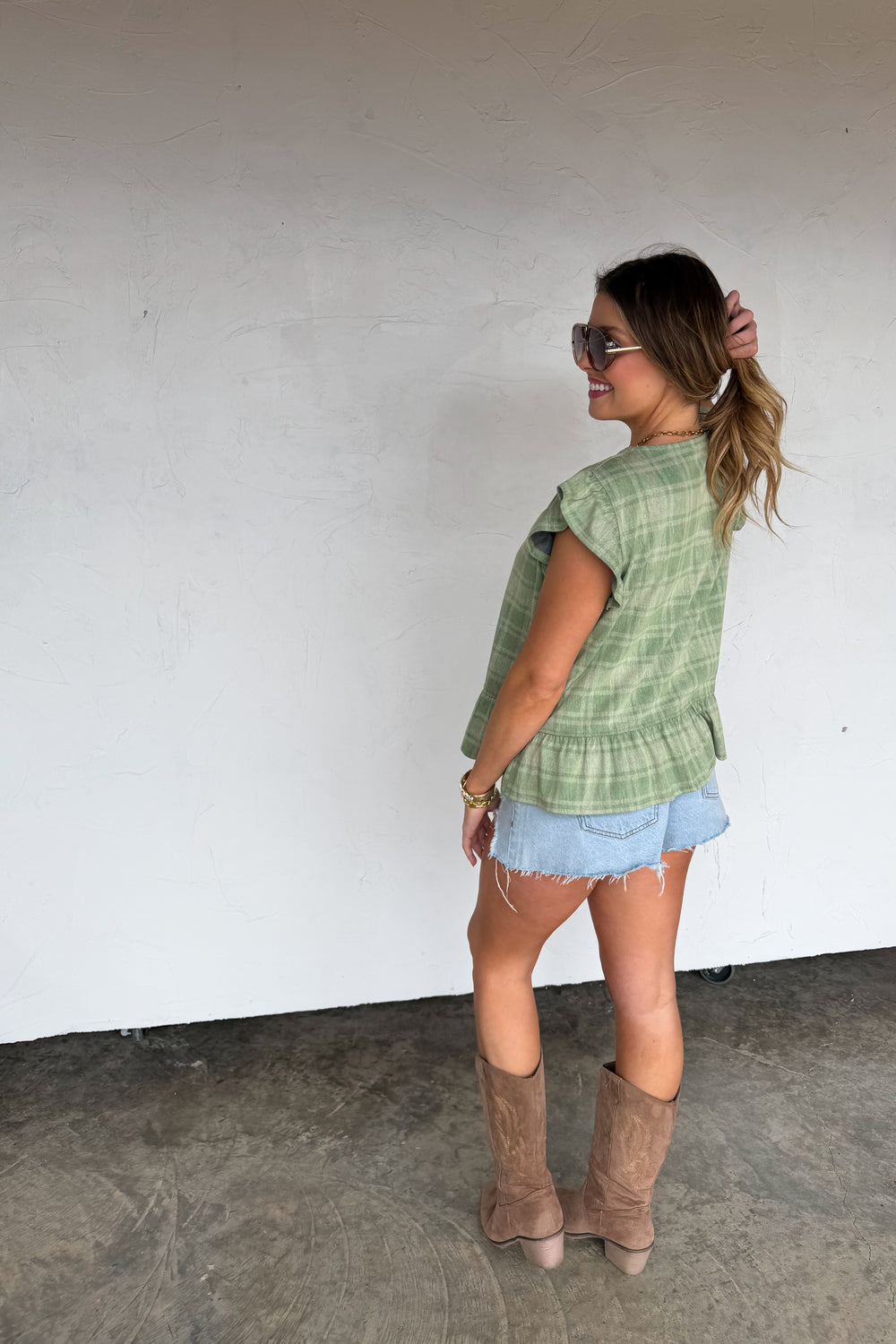 Molly Tie Front Vest/ Top
