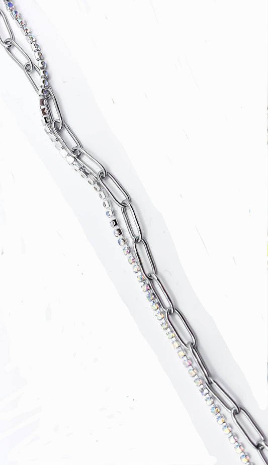 Rhinestone & Metal Trucker Hat Chain, High Quality Materials, Handmade