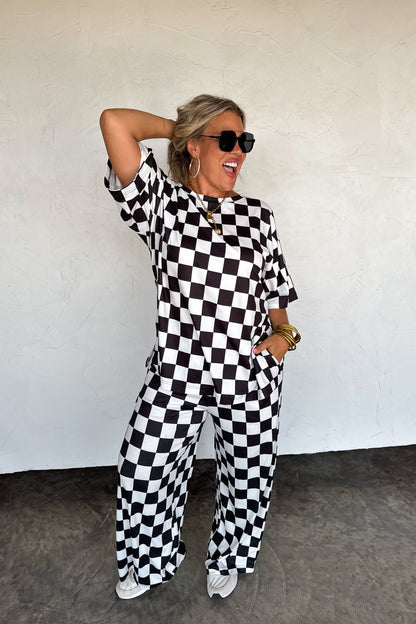 Checker Pop Top