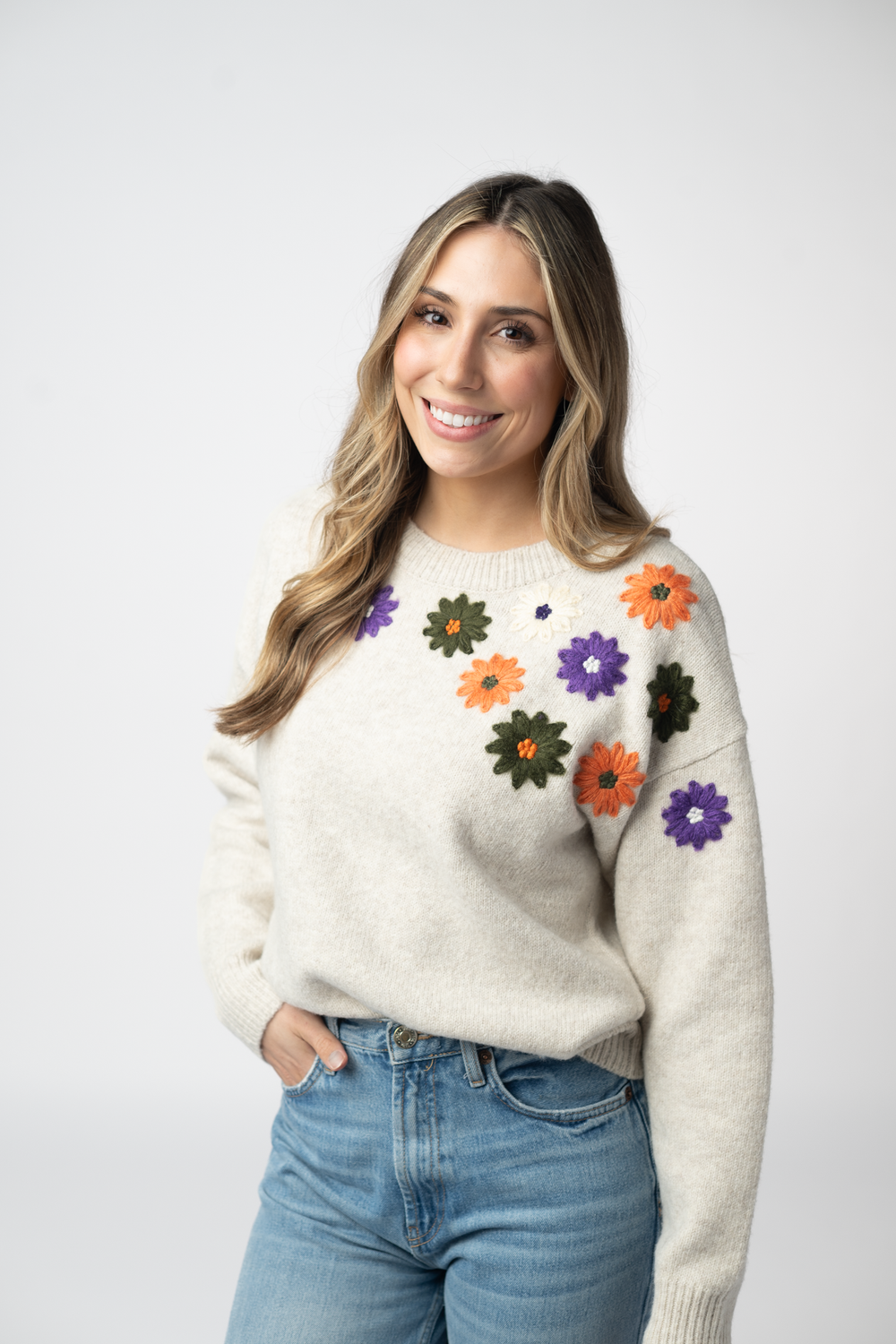 MM Fall Floral Sweater