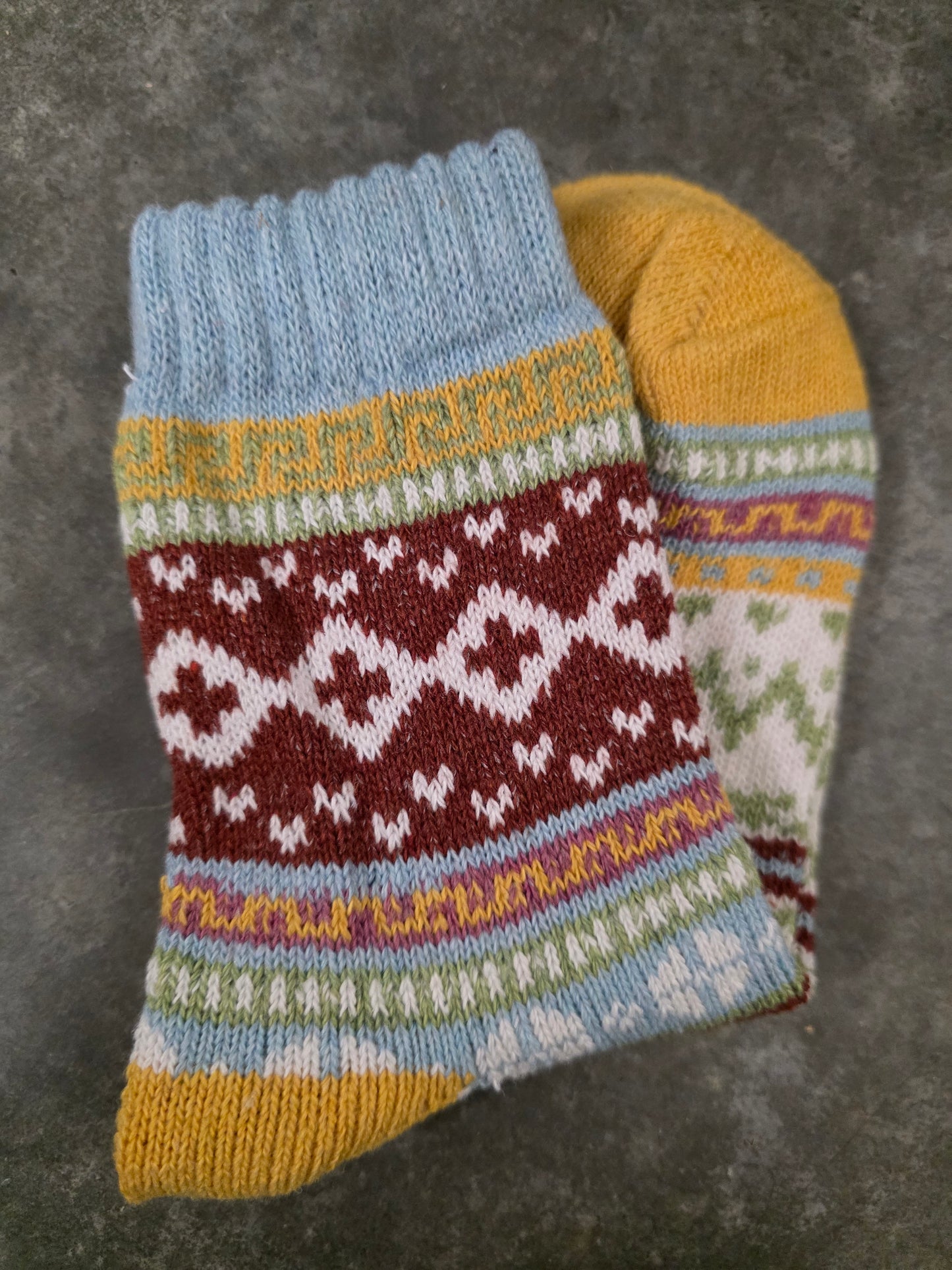 Bohemian Wool-Blend Socks