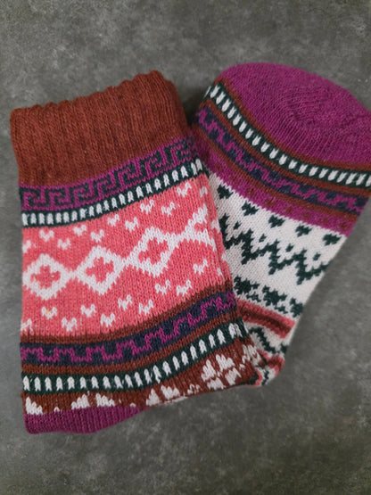 Bohemian Wool-Blend Socks