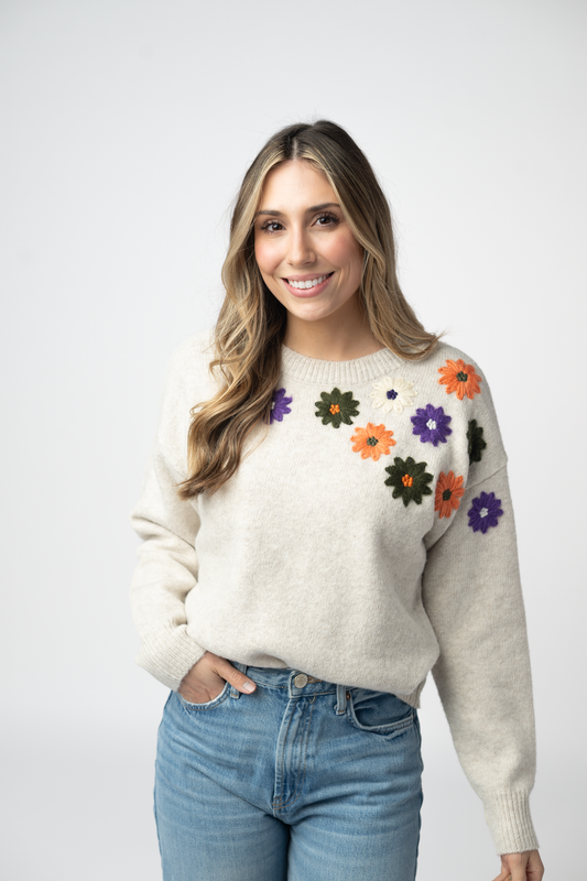 MM Fall Floral Sweater