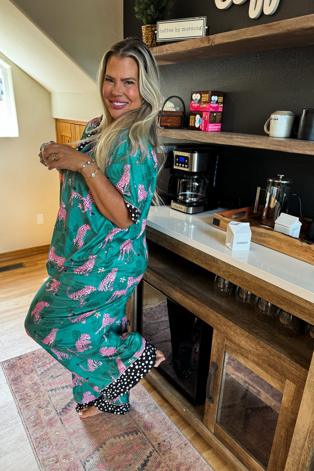 Pink Leopard/Cheetah Luxe Jammie Set