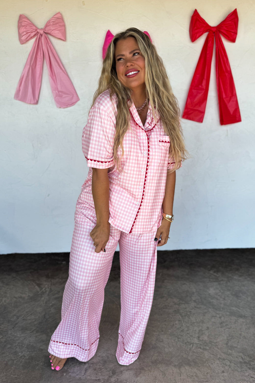 Gingham Love  Luxe Jammie Set