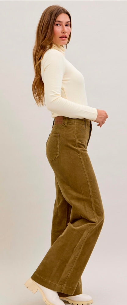 Judy Blue Kensie Corduroy-Olive