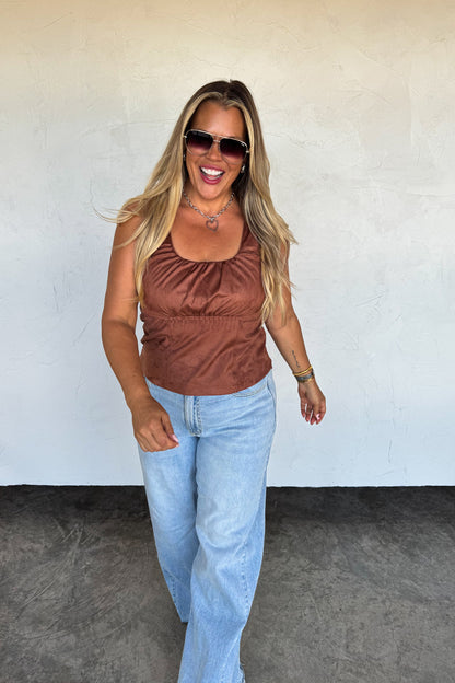 Desert Belle Suede Tank