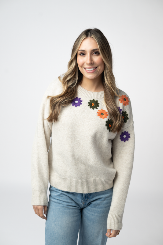 MM Fall Floral Sweater