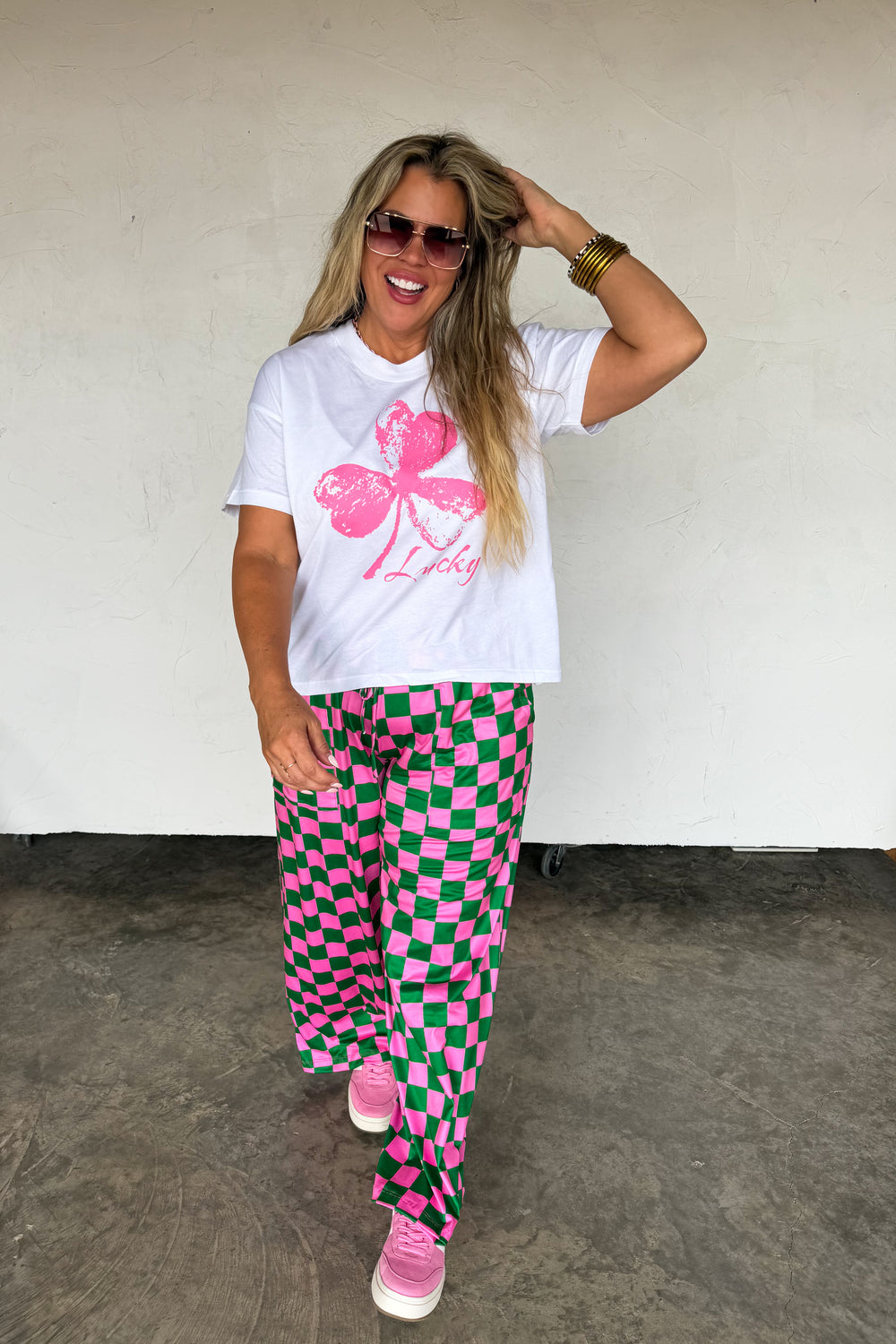 Pink Clover Graphic Tee