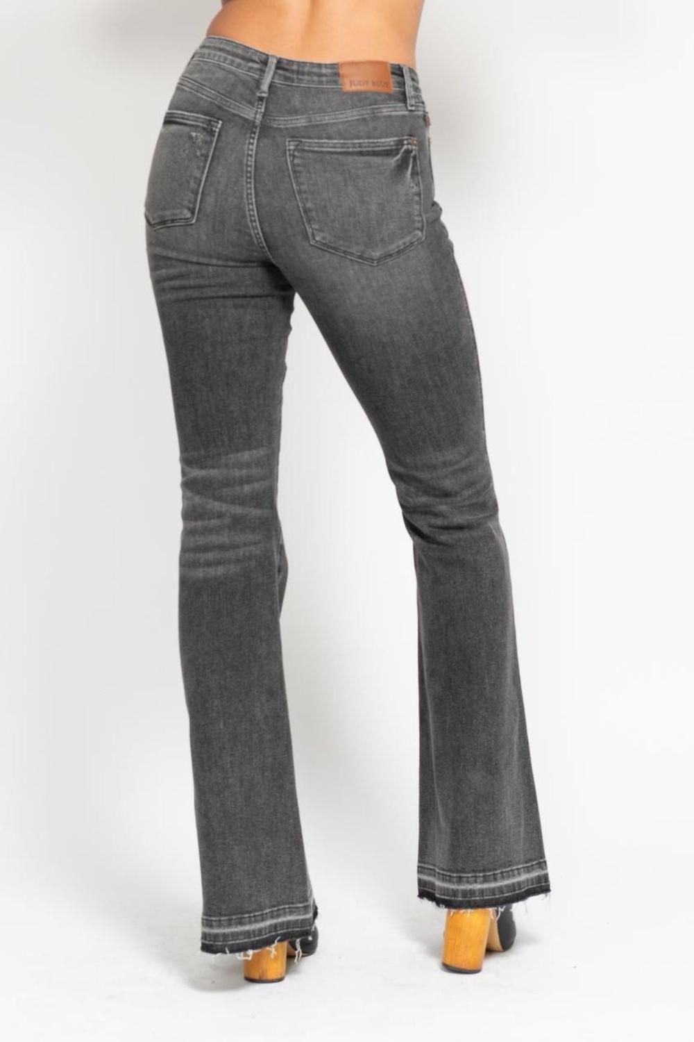 Judy Blue Izzy Washed Grey Mid Rise Jean