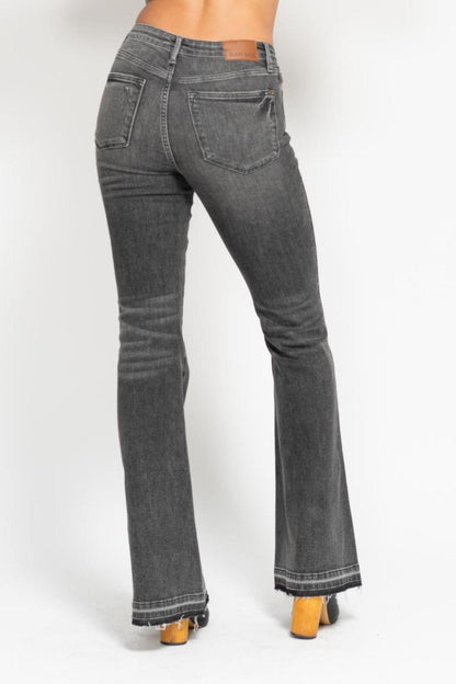 Judy Blue Izzy Washed Grey Mid Rise Jean