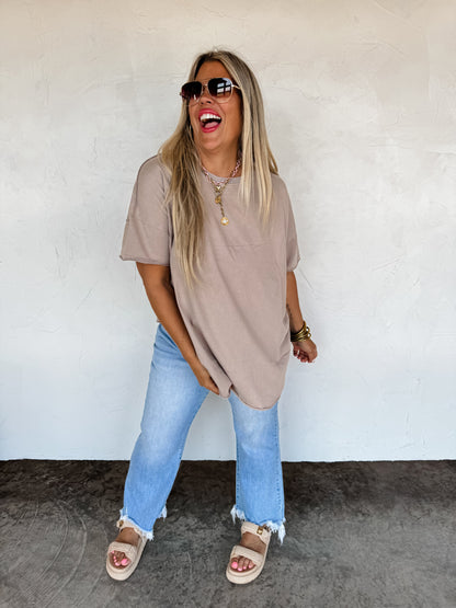 Joey Washed Cotton BF Tee