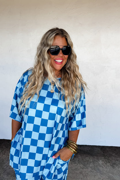 Checker Pop Top