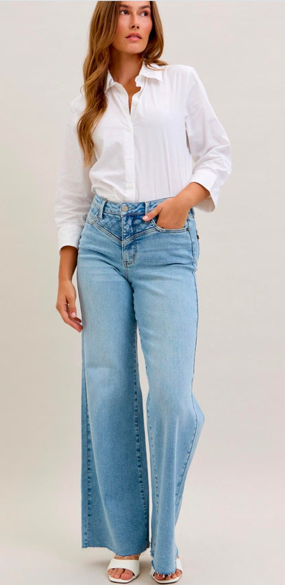 Judy Blue Ophelia Retro Wide Leg Denim