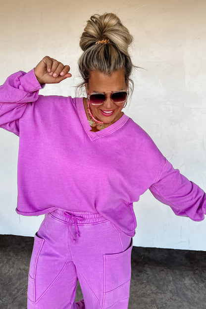 Pre-Order Faded VNeck Pullover