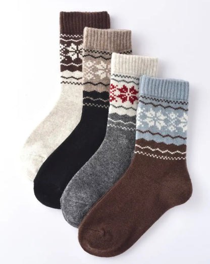 Thick & Cozy Snowflake Socks