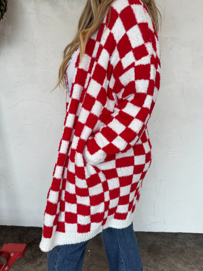 Christmas Check Cloud Cardi